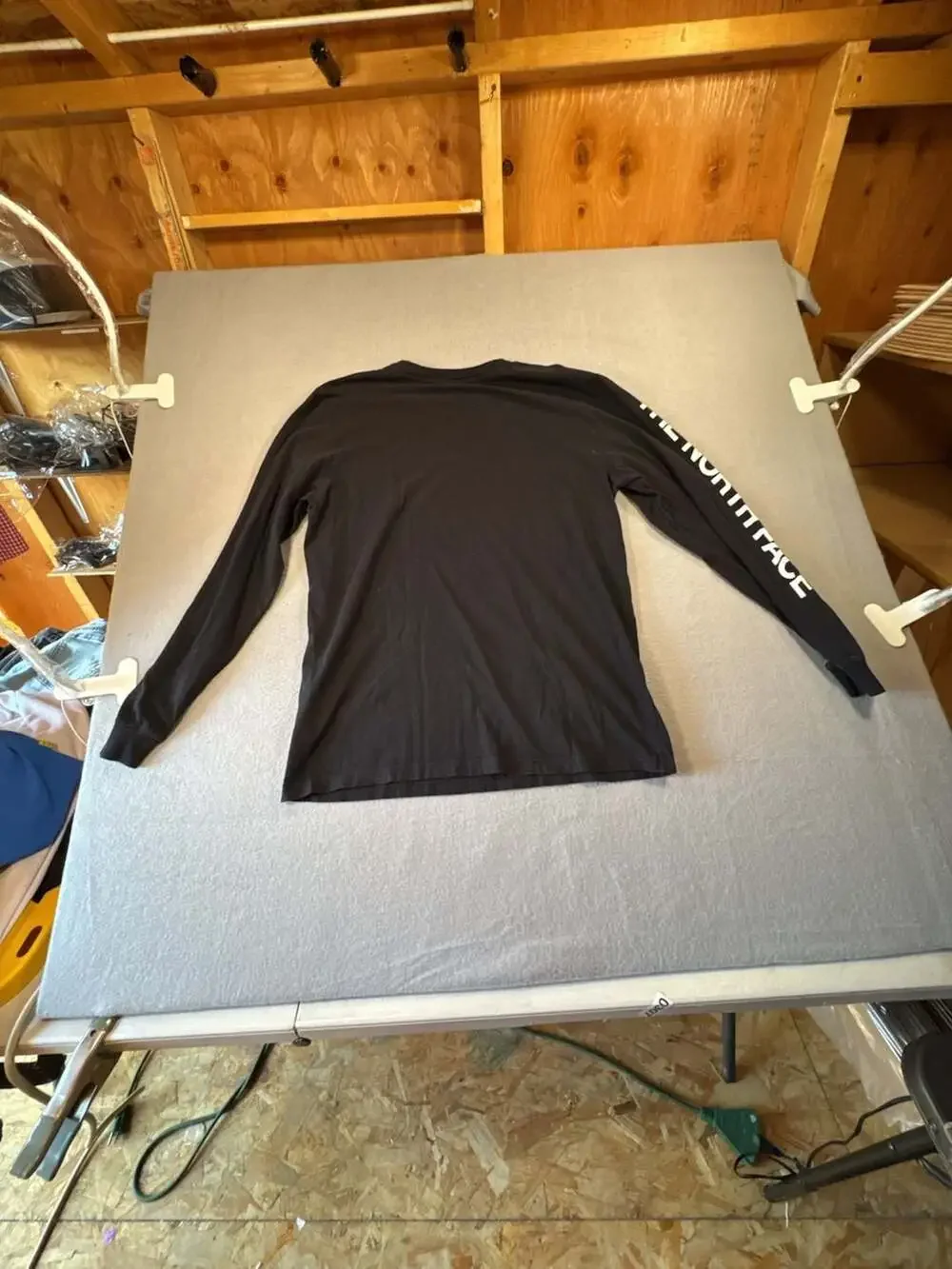 The North Face Brand Proud Men's Black Long Sleeve Graphic T-Shirt Size Large